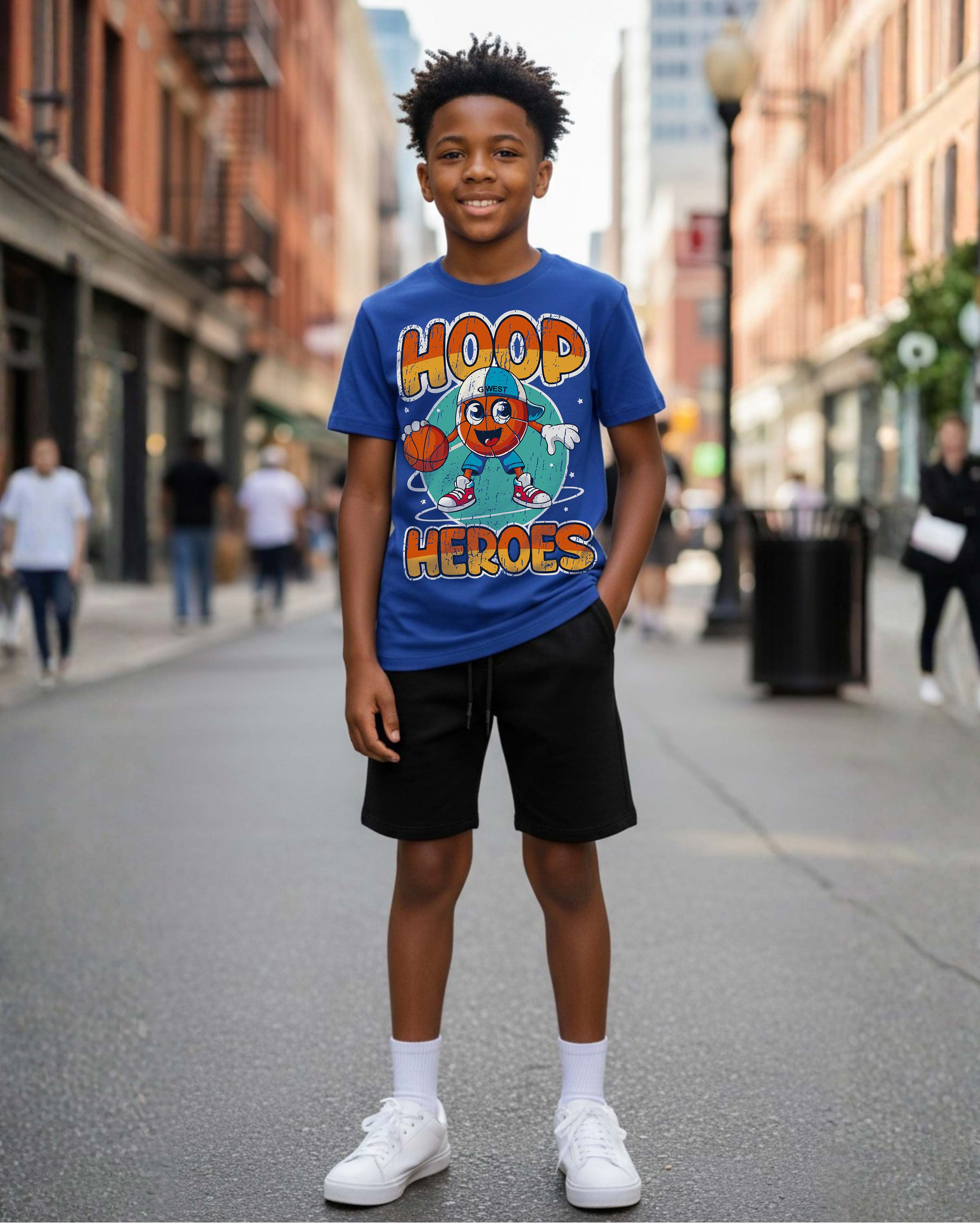 G West Kids Hoop Heroes Tee - Dtpbasty9072