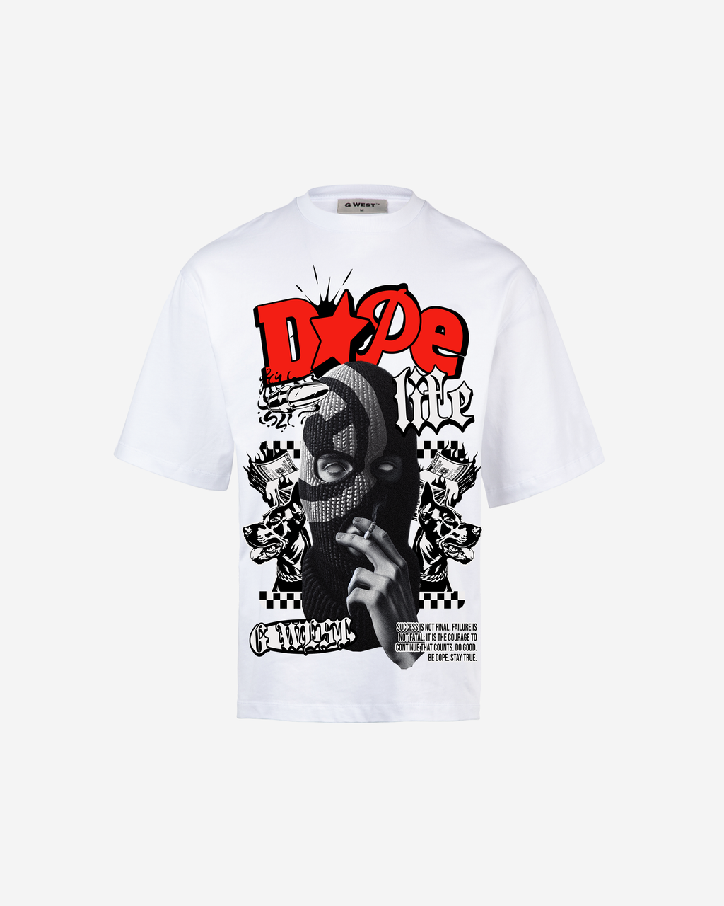 G WEST DOPE LIFE OVERSIZED T-Shirt Mens