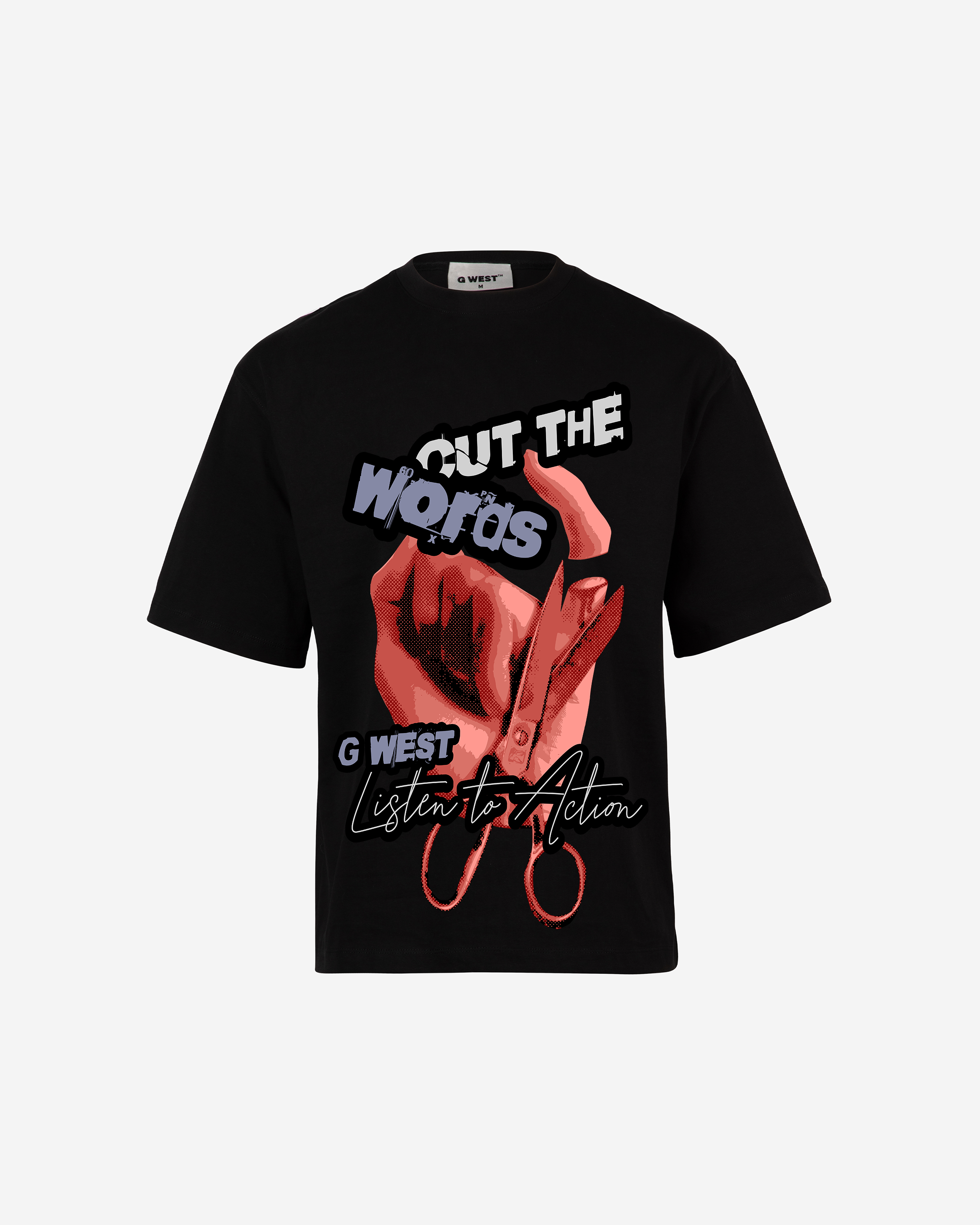 G WEST ACTION OVERSIZED T-Shirt Mens