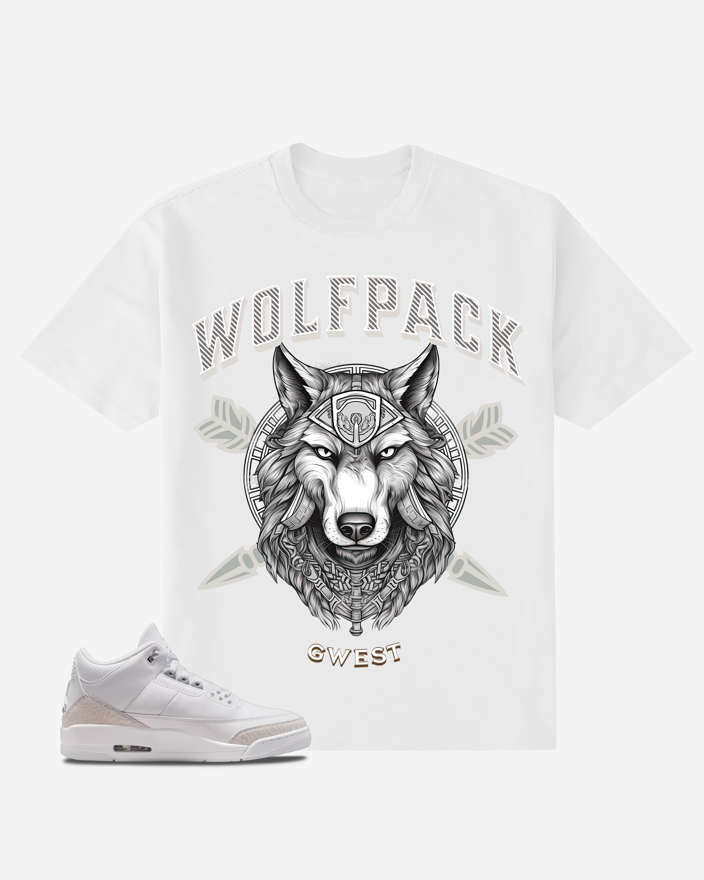 G West Wolf Pack Oversized T-Shirt Mens
