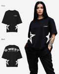 G West Womens Arch Logo Oversized Tee