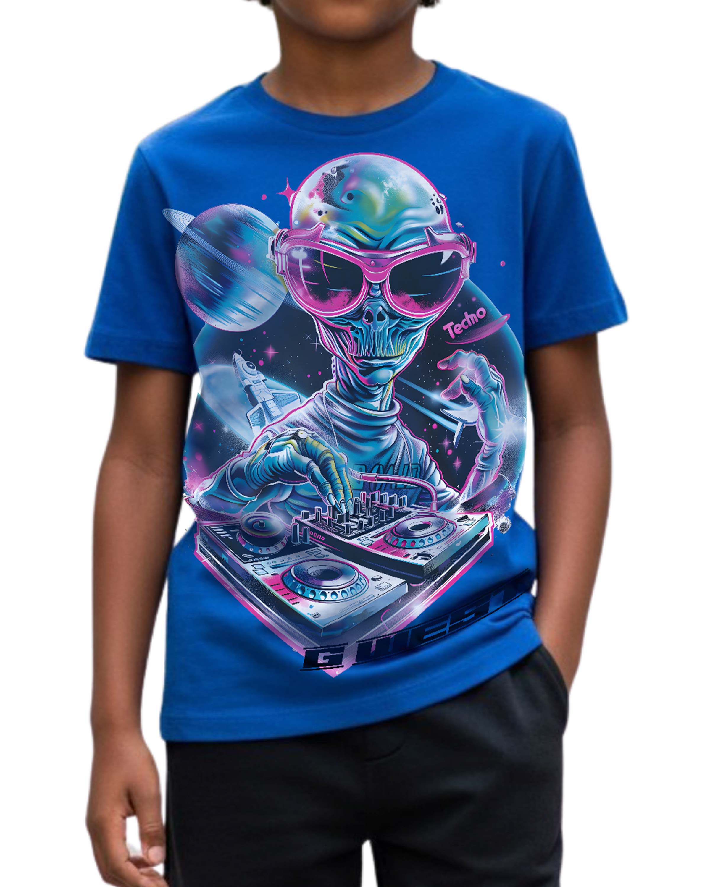G West Kids Techno Dj Tshirt Mens
