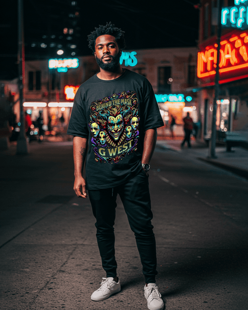 G West Behind The Mask Oversized T-Shirt Mens