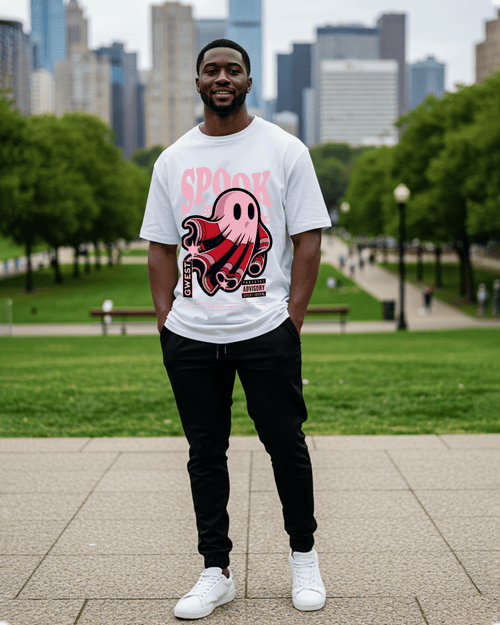 G West Boo But Not Scary Oversized Men's T-Shirt