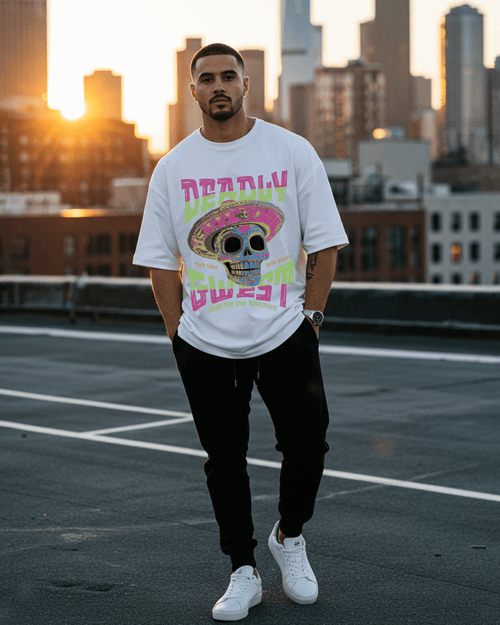 G West Deadly Rodeo Oversized T-Shirt Mens