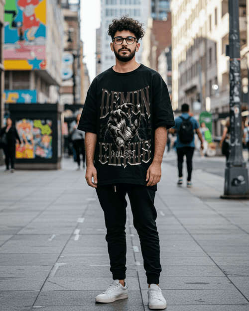 G West Demon Claws Oversized T-Shirt Mens