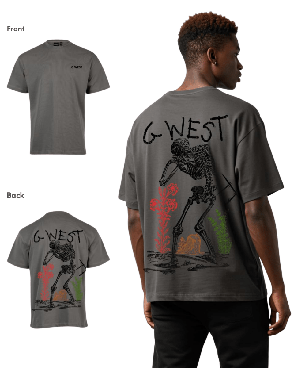G West Mens Oversized Colors Of Life Tee
