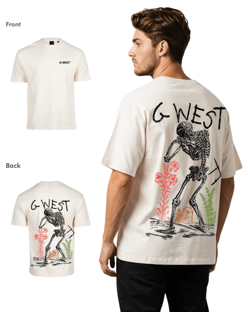 G West Mens Oversized Colors Of Life Tee