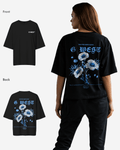 G West Womens Oversized Blue Garden Tee