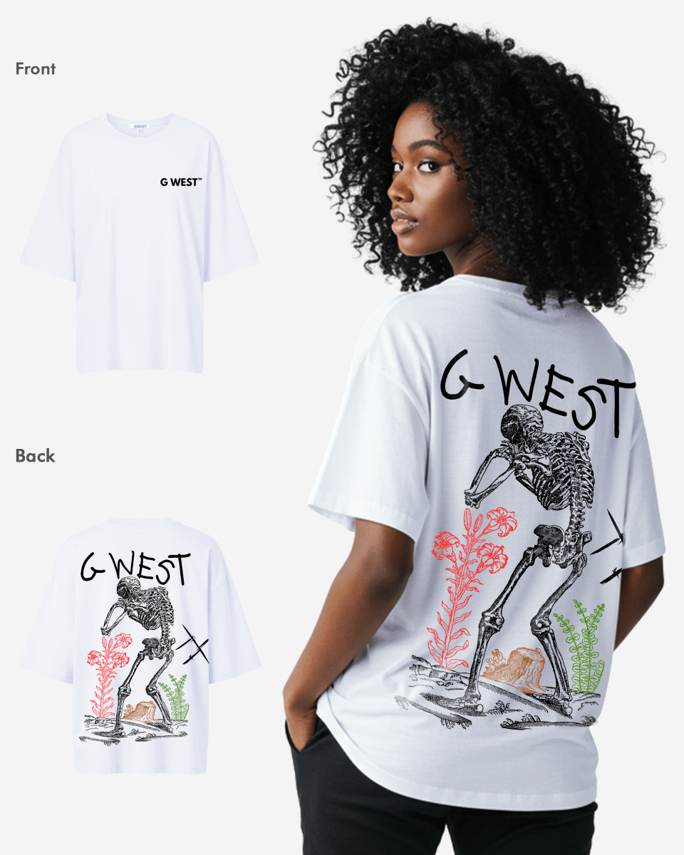 G West Womens Oversized Colors Of Life Tee