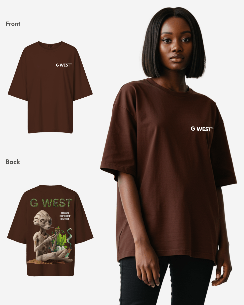 G West Womens Oversized Designed For Higher Lifeforms Tee