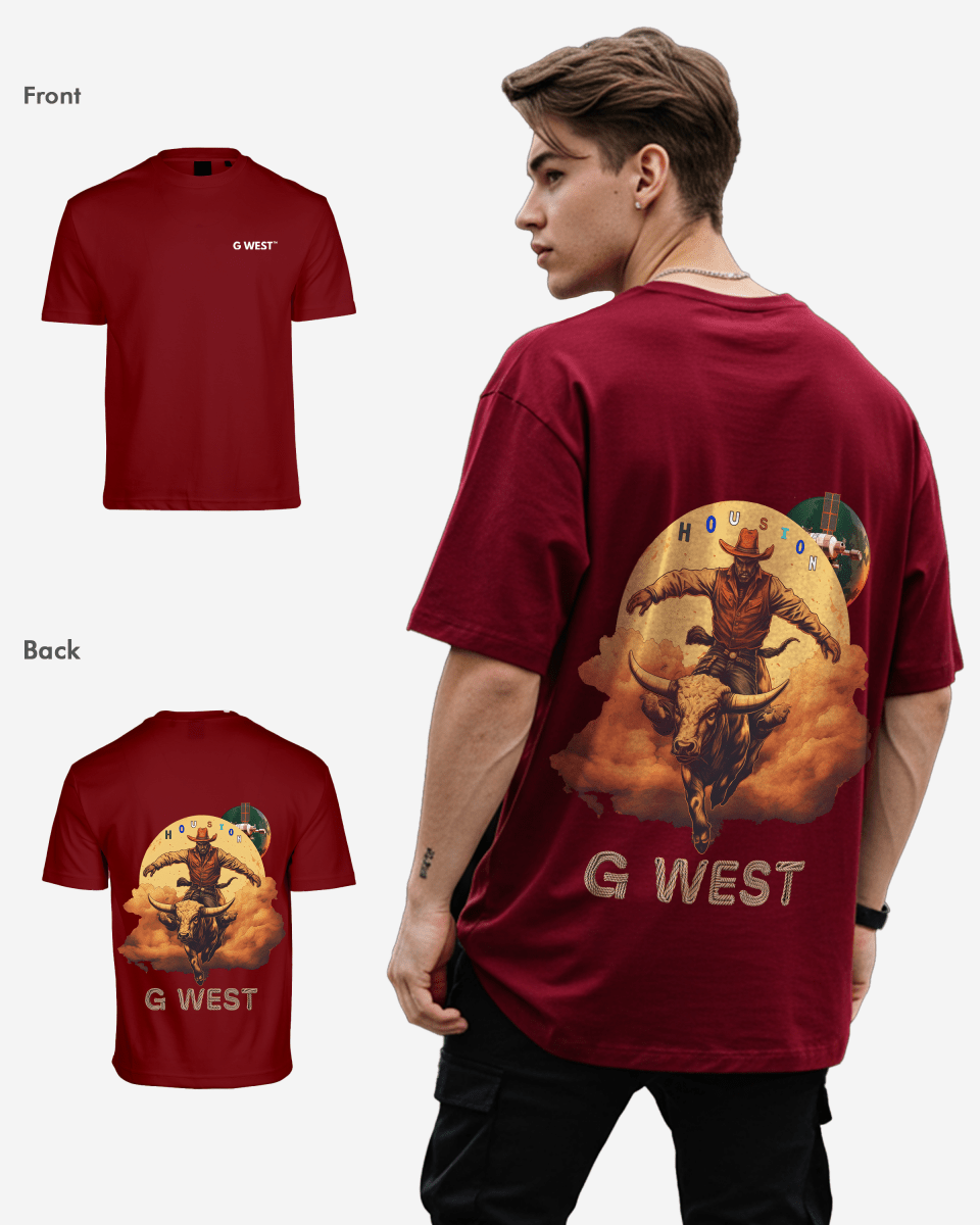 G West Oversized Houston Rodeo T-Shirt Mens
