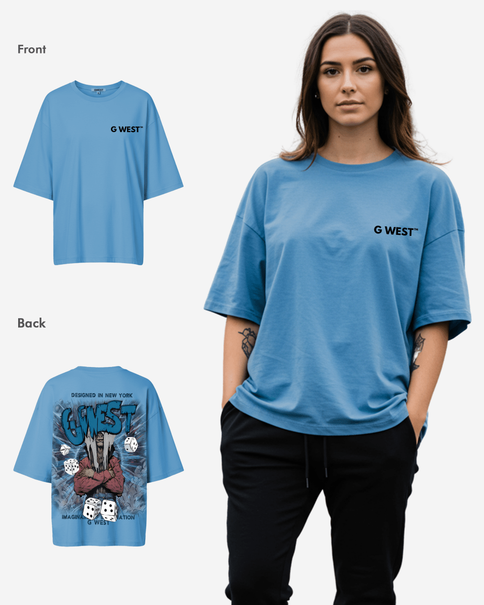 G West Womens Oversized Imagine Of Imagination Tee