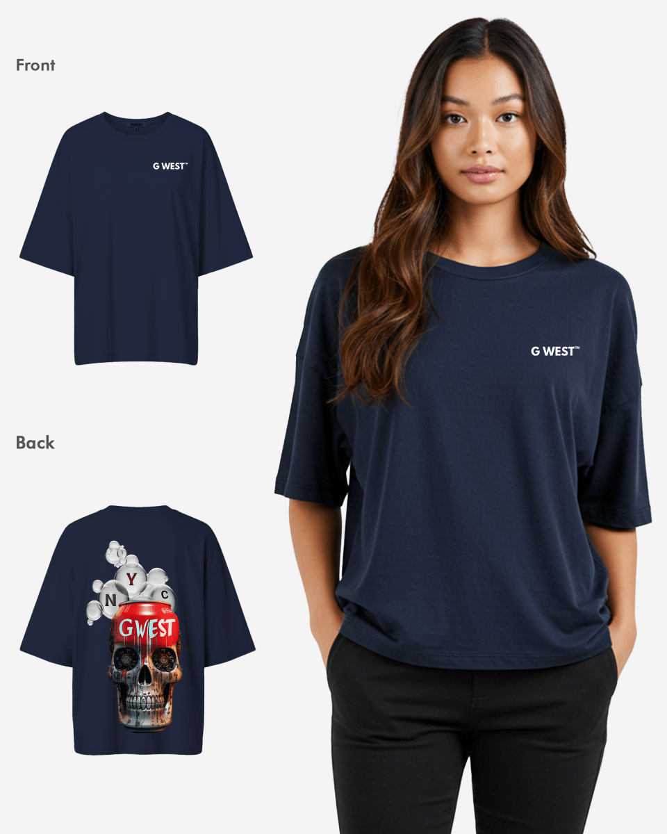 G West Womens Oversized Nyc Can T-Shirt