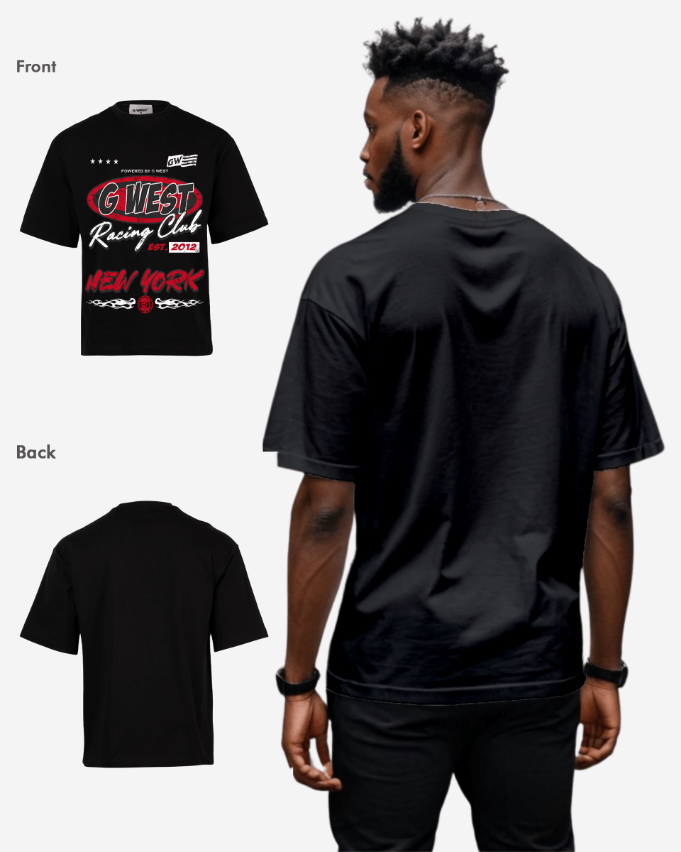 G West Racing Club Oversized Tee