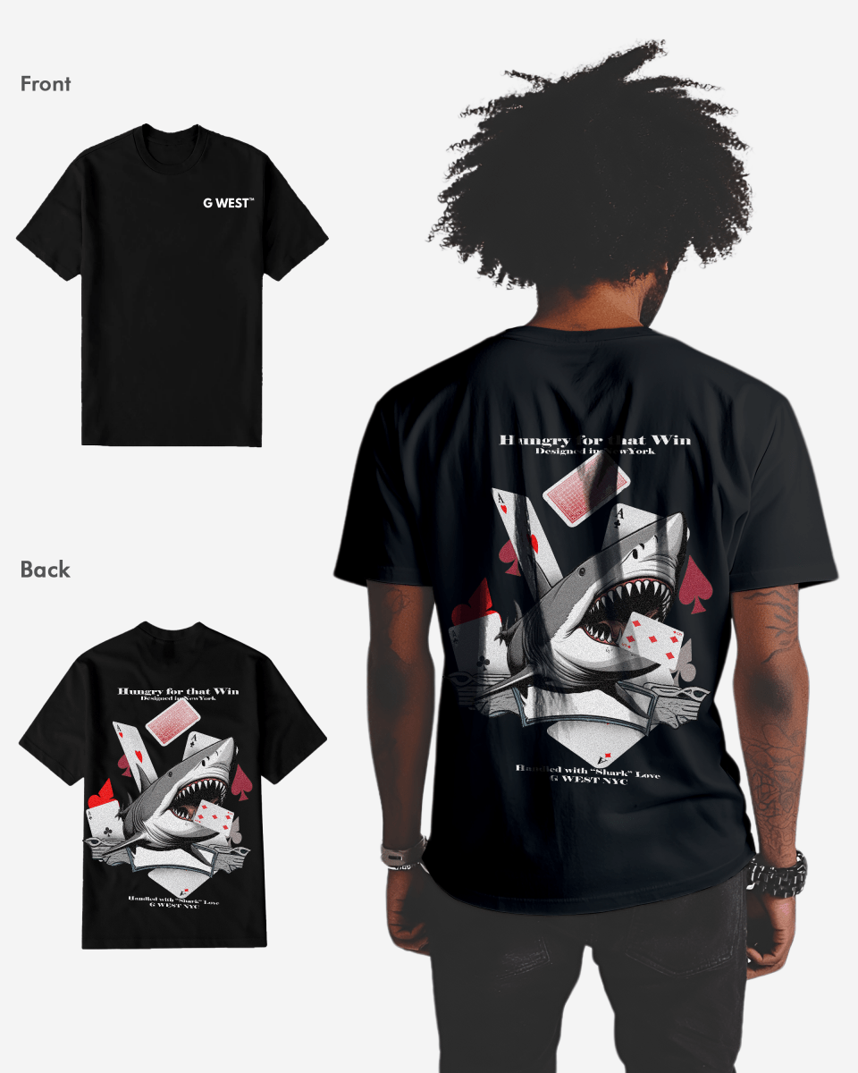 G West Mens Spade Of Sharks T Shirt