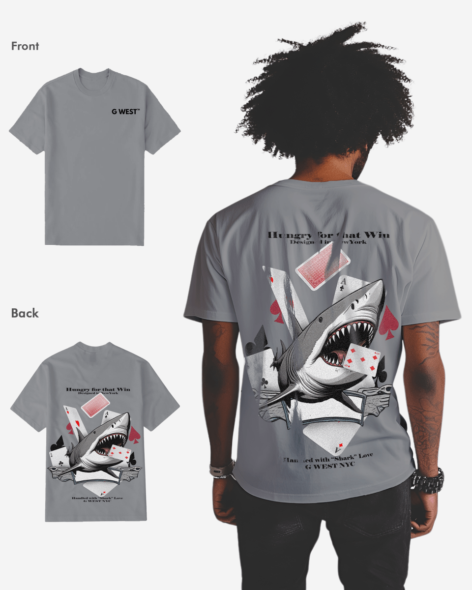 G West Mens Spade Of Sharks T Shirt