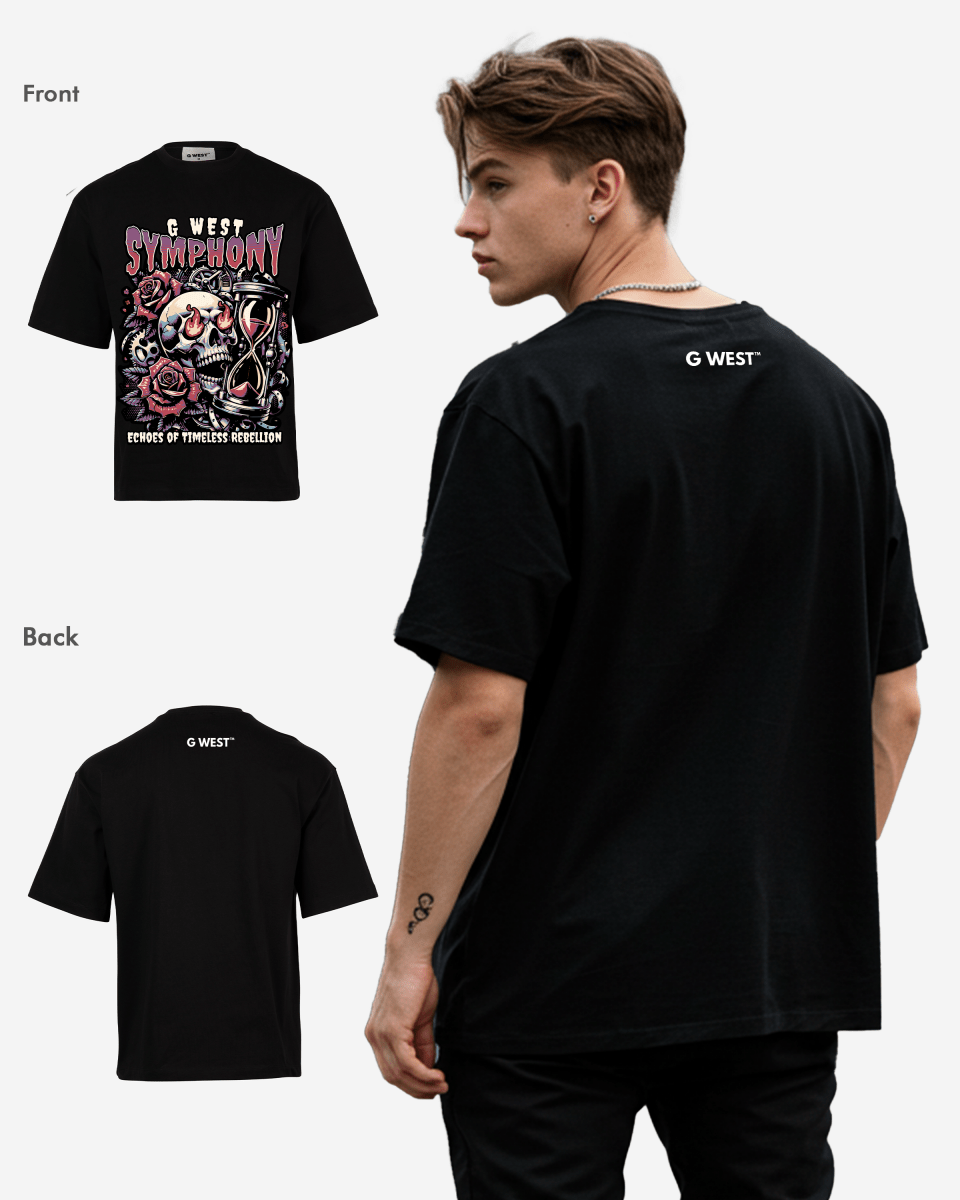 G WEST SYMPHONY Oversized T-Shirt Mens