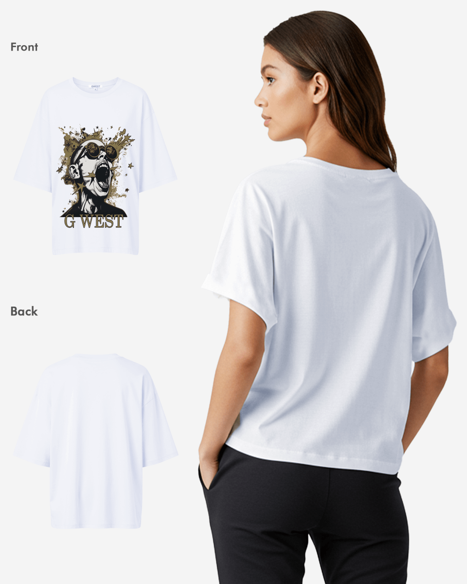 G West Womens Too Loud Oversized Tee