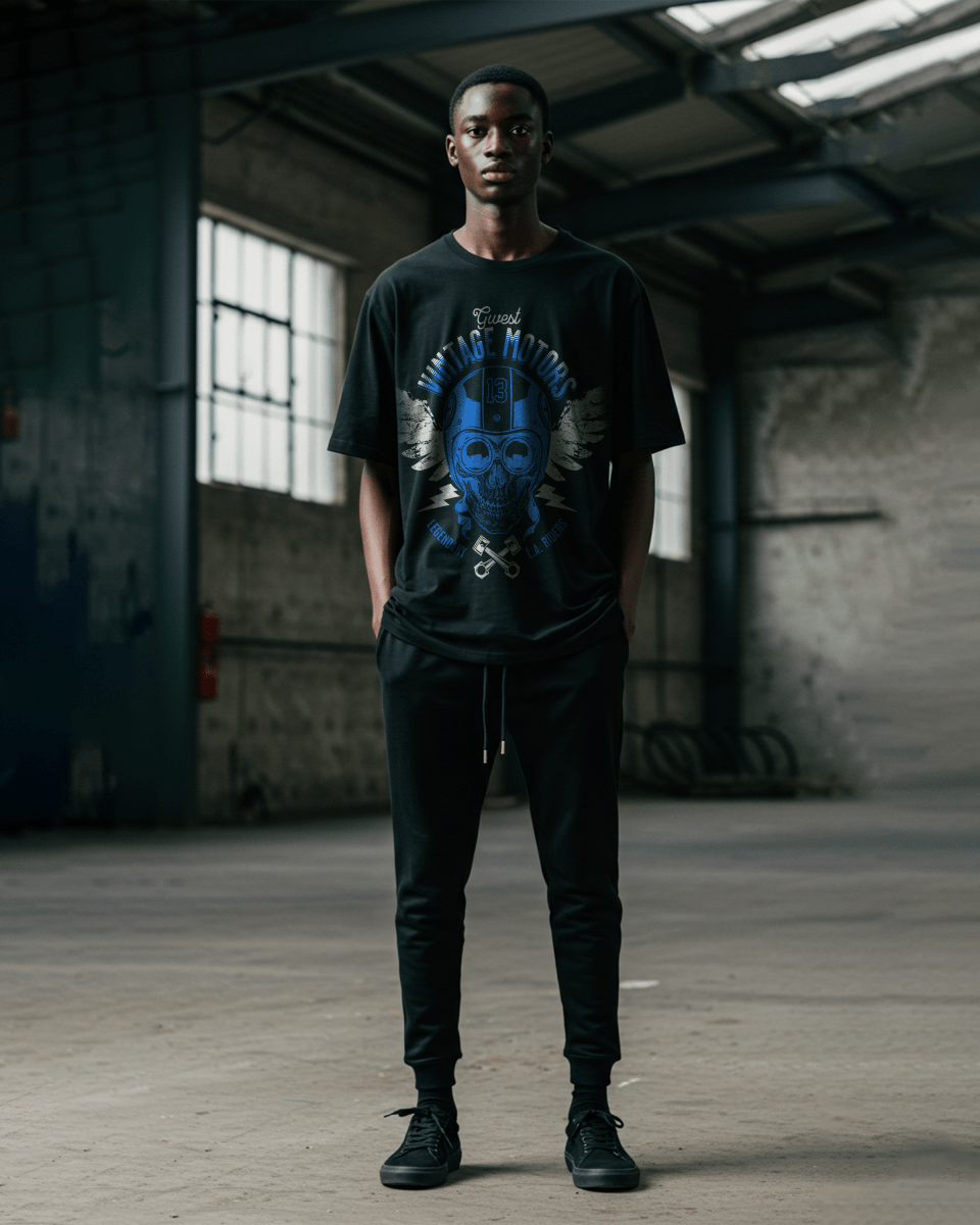 G West Vintage Motors Men's Oversized T-Shirt