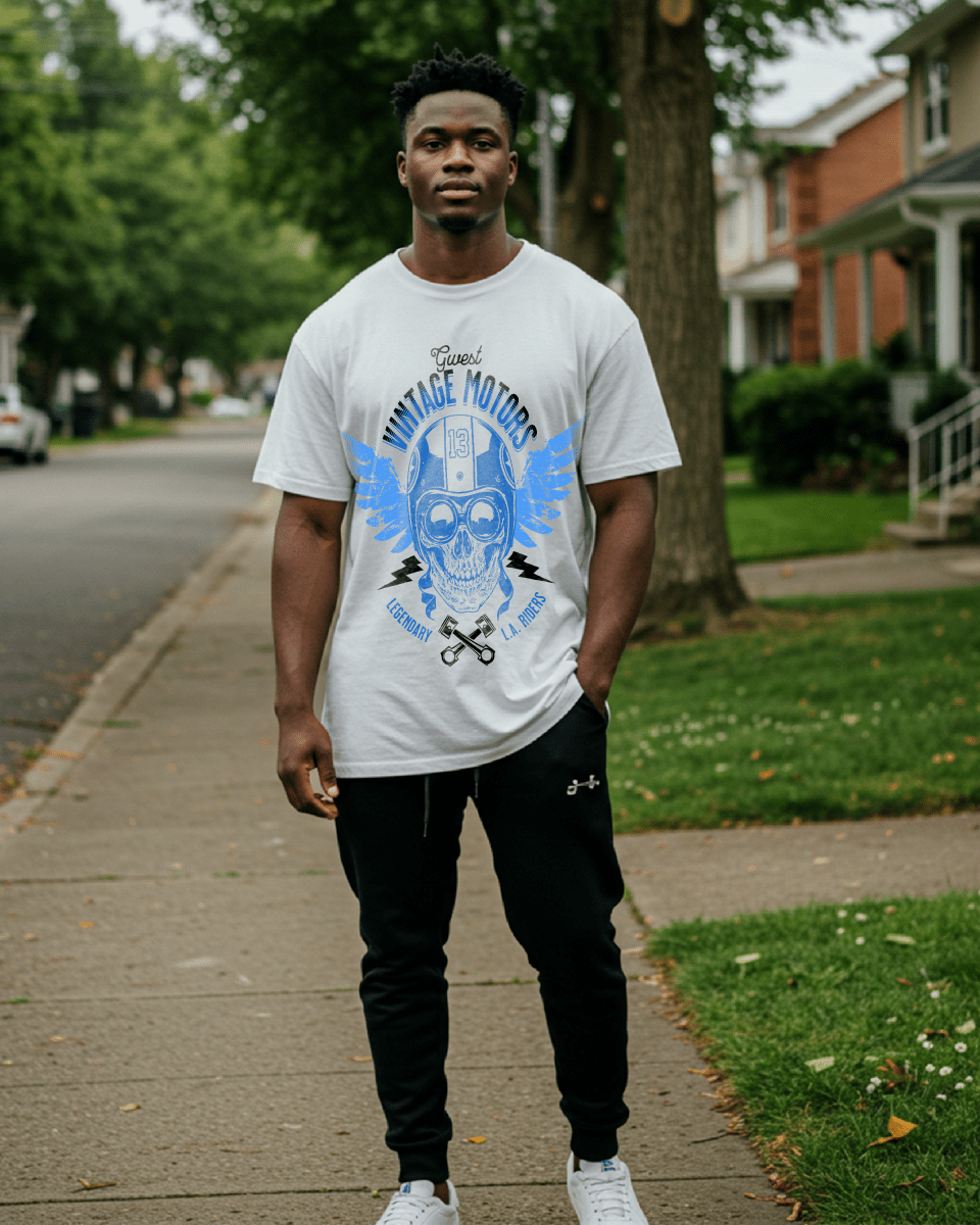 G West Vintage Motors Men's Oversized T-Shirt