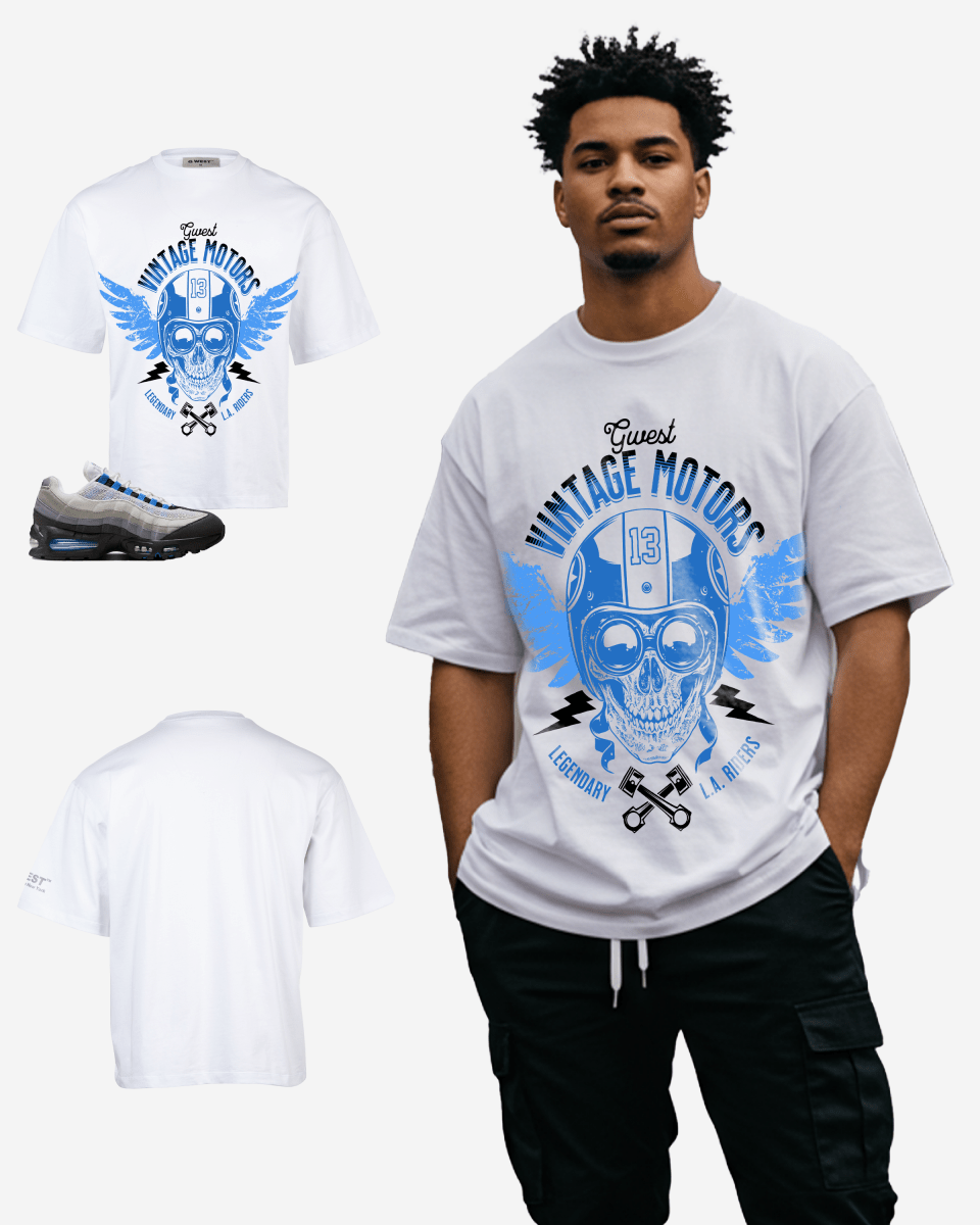 G West Vintage Motors Men's Oversized T-Shirt